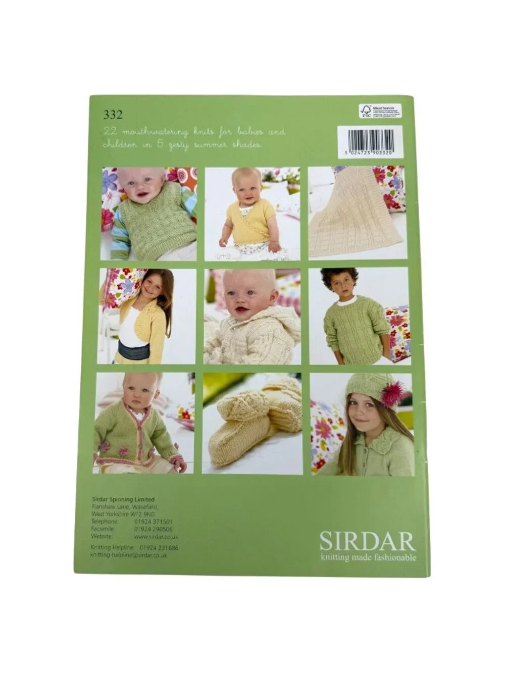 Little Sweet Peas By‎ Sirdar Knitting Pattern Book 22 Designs Birth To 7 Years